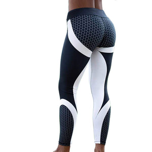 Mesh Pattern Print Leggings Fitness