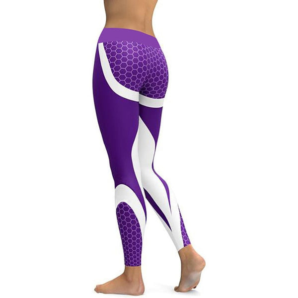 Mesh Pattern Print Leggings Fitness