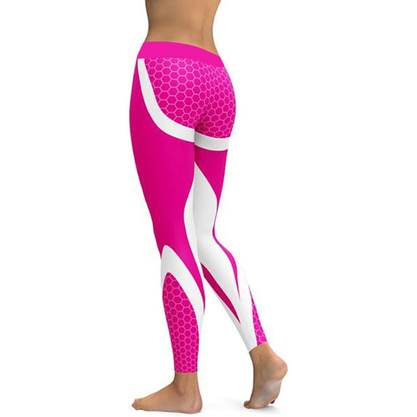 Mesh Pattern Print Leggings Fitness