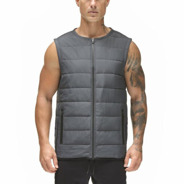 Brand Fitness Vest Men 2018 Autumn Winter