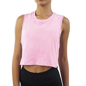 Sleeveless Off Shoulder Sports T Shirt