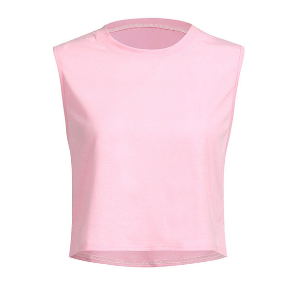 Sleeveless Off Shoulder Sports T Shirt