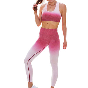 Cropped Fitness Casual Clothing Two Piece Set
