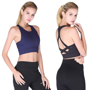 Sports Bras Fitness Workout Back Cross