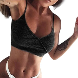 Women V-Neck Sports Blockout Gym