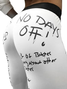 New High Waist Letter Print Leggings