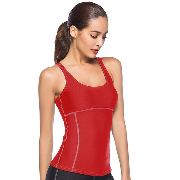 Sexy Ladies Tight Patchwork Sports Top