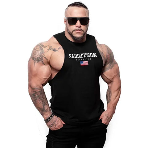 2019 New Mens Gyms Stringer Tank Top