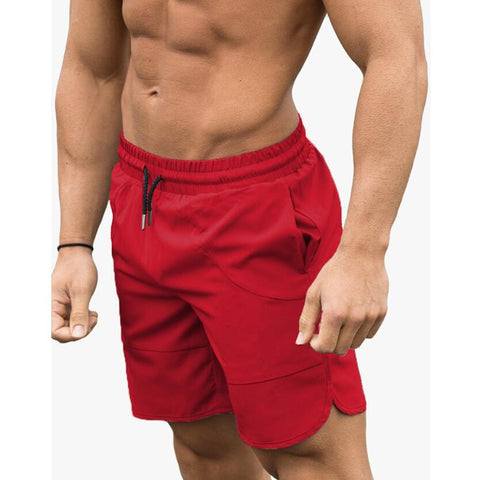 Solid Color Patchwork Quick Drying Shorts Men's