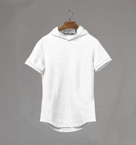 2019 New Gyms Hooded Short Sleeve T-shirt